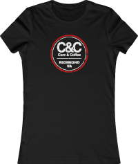 D-Circle Distressed Logo in red and white on the front with an empty back on front