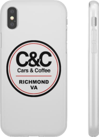 D-Circle Logo in black and red on the black of iPhone case